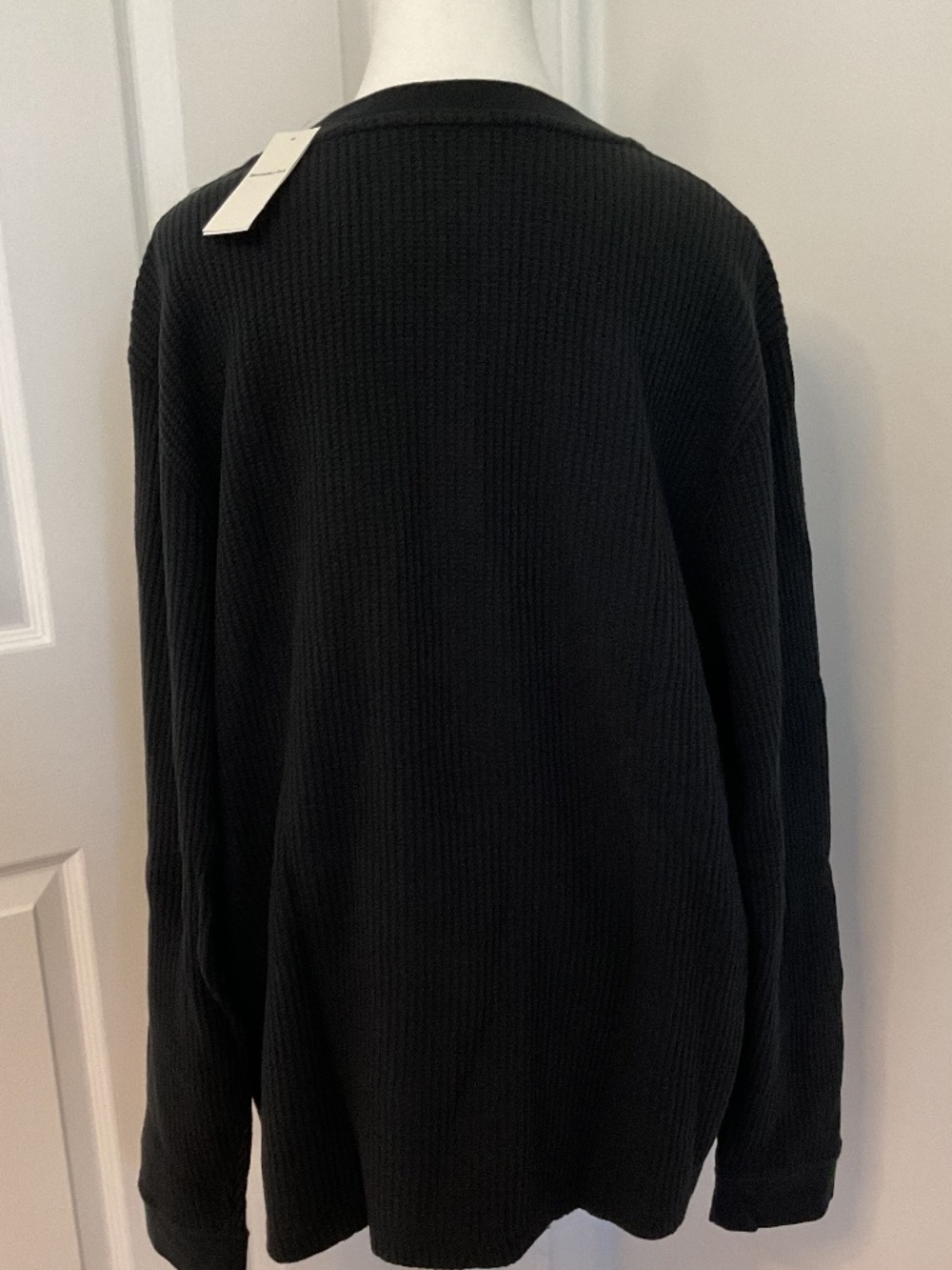 💐NWT💐 Abercrombie & Fitch long sleeve waffle texture Henley top - size XL - Picture 6 of 9